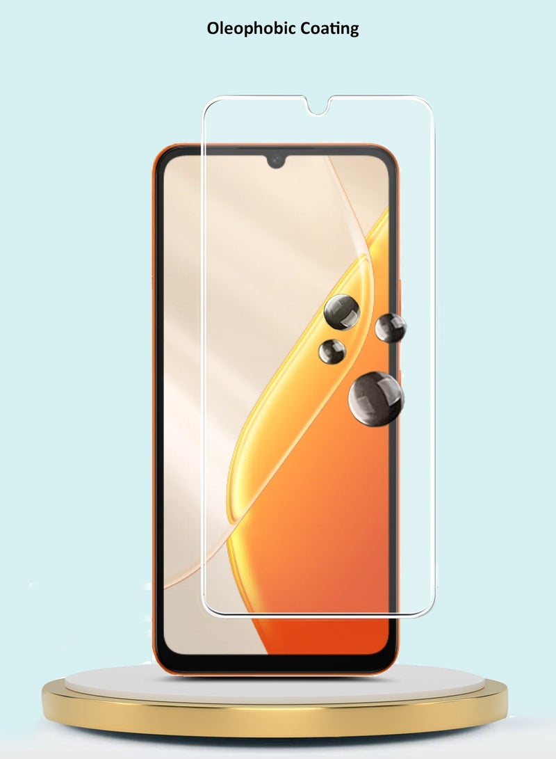 جيماكس واقي شاشة زجاجي مقسّى 9H 2.5D بحواف منحنية لسلسلة GMAX المتميزة لهاتف itel A200 / itel A200+ 4G 2026 - شفاف - Image 4